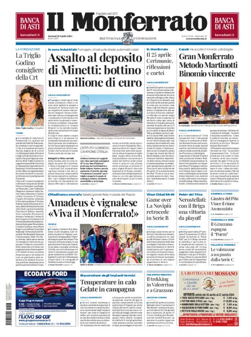 Il Monferrato - Edizione 31 del 23/04/2024